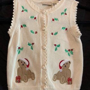 Christmas vest Girl's 4T